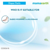 Mamaearth Plant-Based Diaper Pants for Babies – 7-12 kg (Size M - 30 Diapers)