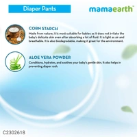 Mamaearth Plant-Based Diaper Pants for Babies – 7-12 kg (Size M - 30 Diapers)