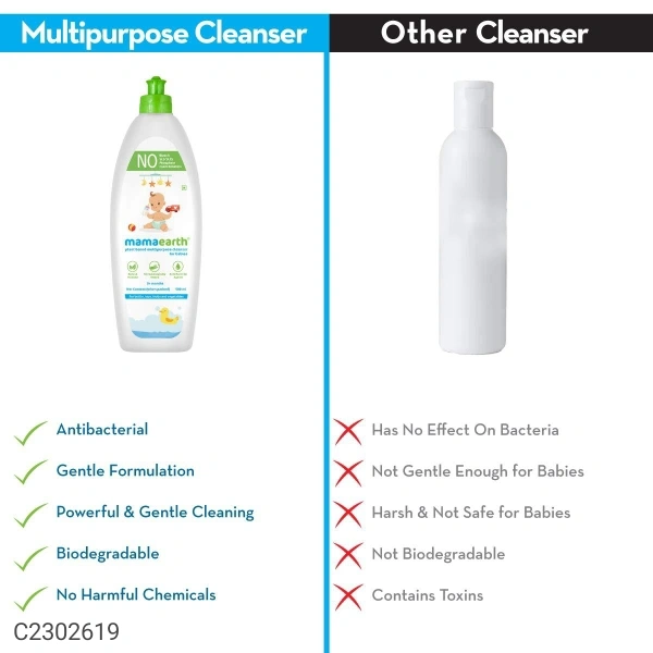 Mamaearth Plant-Based Multi Purpose Cleanser For Babies - 500ml