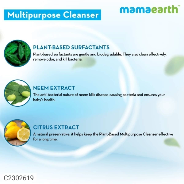Mamaearth Plant-Based Multi Purpose Cleanser For Babies - 500ml