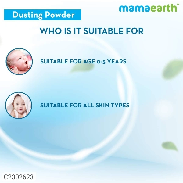 Mamaearth Dusting Powder with Organic Oatmeal & Arrowroot Powder for Babies - 300g