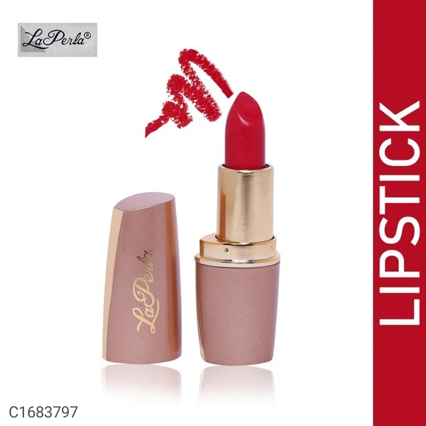 La Perla Super Stay Hot Matte Finish Women's & Girls Lipsticks-(Red)-4.5 gm
