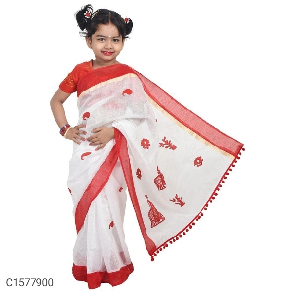 Girls Handloom Saree