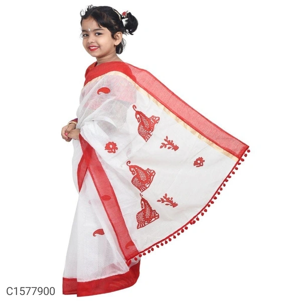 Girls Handloom Saree