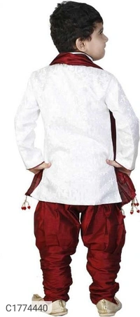 Ethnic Kids Solid Boys Kurta Set - 3-4Yr