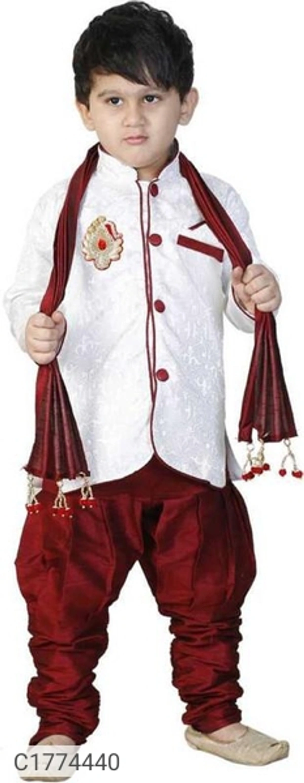 Ethnic Kids Solid Boys Kurta Set - 5-6Yr