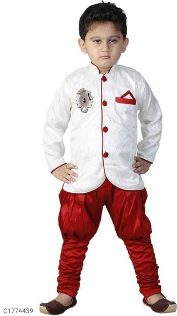Ethnic Kids Solid Boys Kurta Set - 3-4Yr