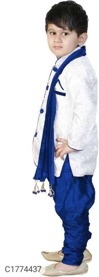 Ethnic Kids Solid Boys Kurta Set - 1-2Yr
