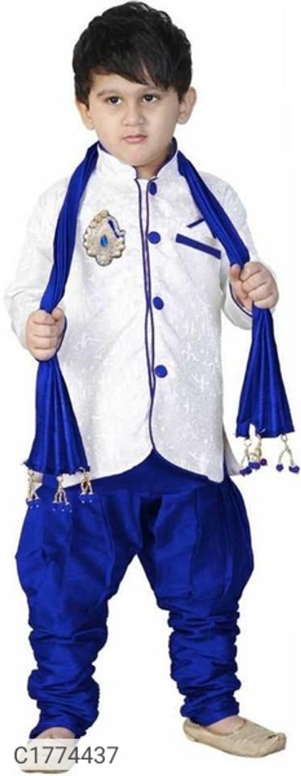 Ethnic Kids Solid Boys Kurta Set - 3-4Yr