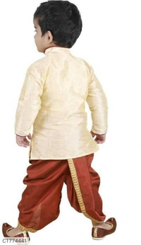 Ethnic Kids Solid Boys Kurta Set - 1-2Yr