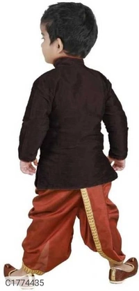 Ethnic Kids Solid Boys Kurta Set - 3-4Yr