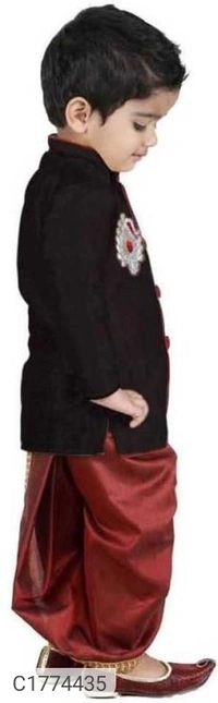 Ethnic Kids Solid Boys Kurta Set - 5-6Yr