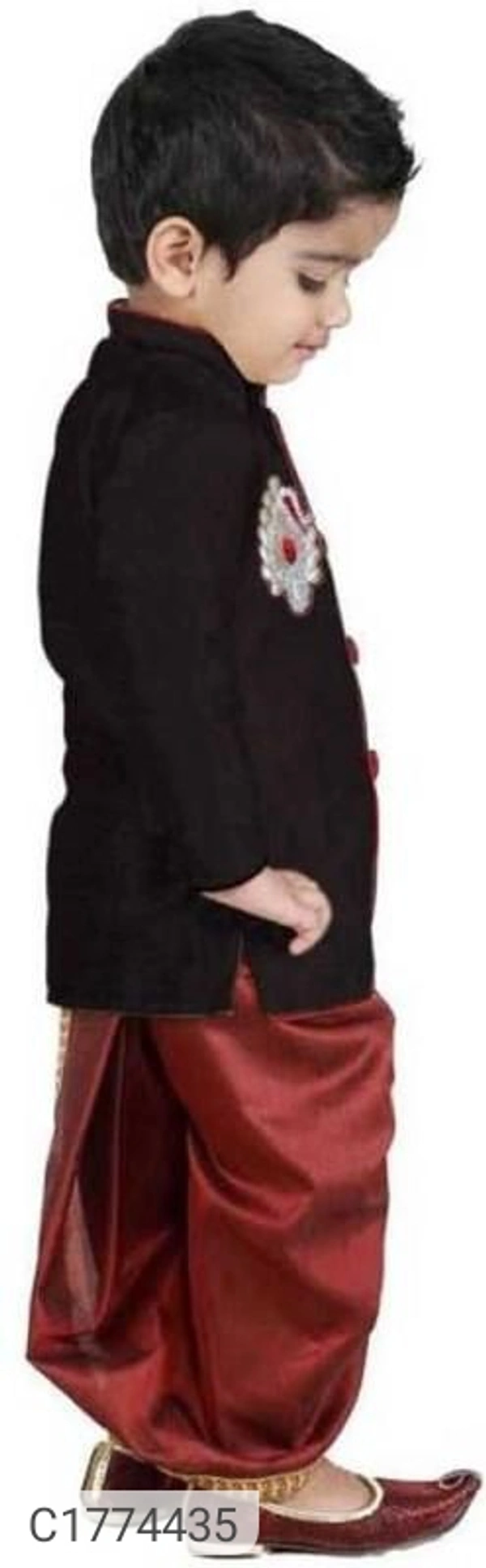 Ethnic Kids Solid Boys Kurta Set - 5-6Yr