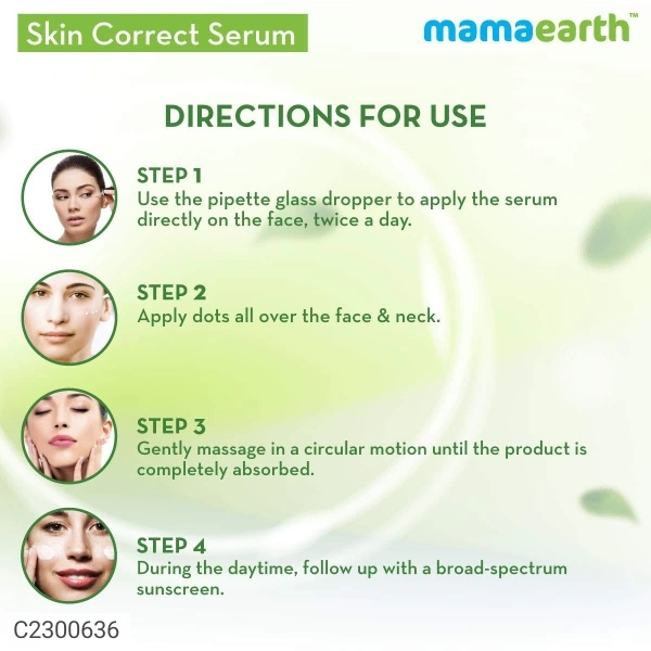 Mamaearth Skin Correct Face Serum with Niacinamide and Ginger Extract for Acne Marks & Scars - 30 ml