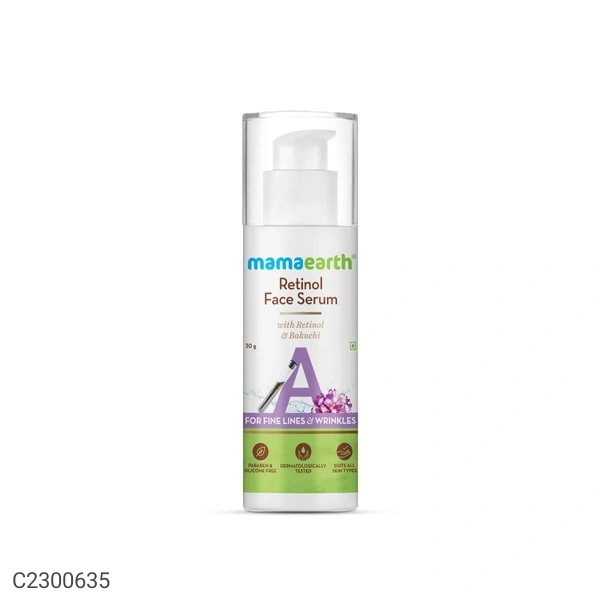 Mamaearth Retinol Face Serum with Retinol & Bakuchi for Fine Lines & Wrinkles – 30 g