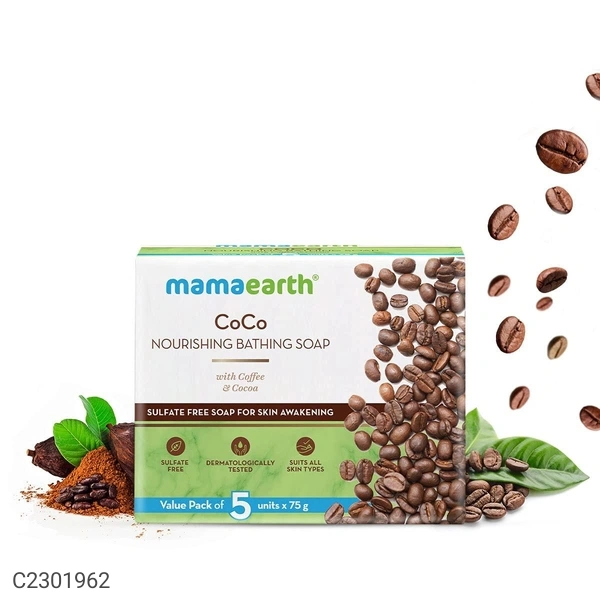 Mamaearth Coco Nourishing Bathing Soap With Coffee & Cocoa 5x75g