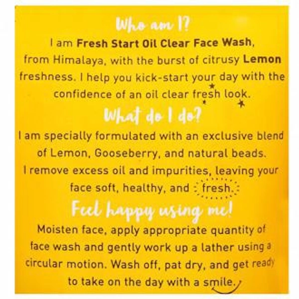 Himalaya Fresh Start Oil Clear Lemon Face Wash 100 ml