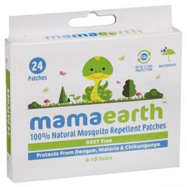Mamaearth 100% Natural Mosquito Repellent Patches (0-10 Year) Pack Of 24