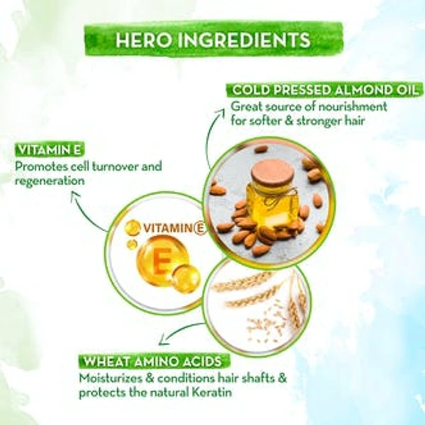 Mamaearth Almond Conditioner with Cold Pressed Almond Oil & Vitamin E for Healthy Hair Growth 250 ml