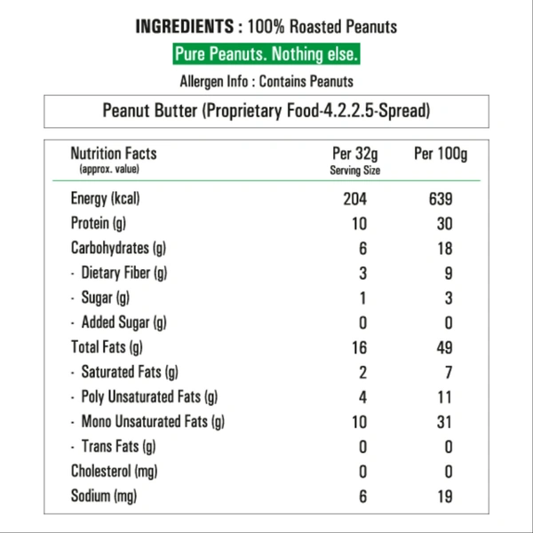 My Fitness Peanut Butter Natural Crunchy (1250g)