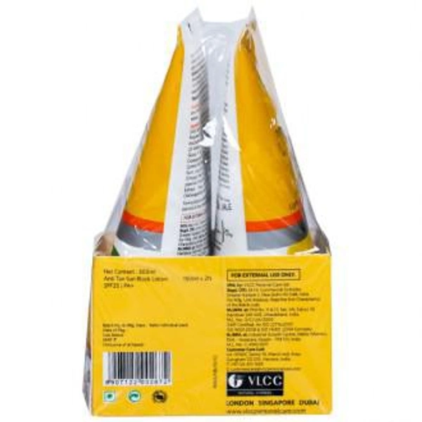 VLCC Vlcc Anti Tan Spf 25 Pa + With Lemon Sun Screen Lotion (Buy 1 Get 1 Free) 2 x 150 ml