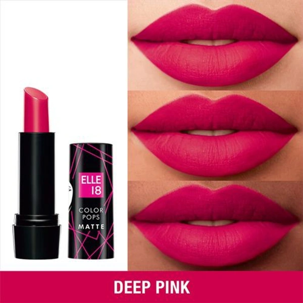 Elle 18 Color Pops Matte Lipstick P23 Deep Pink 4.3 g