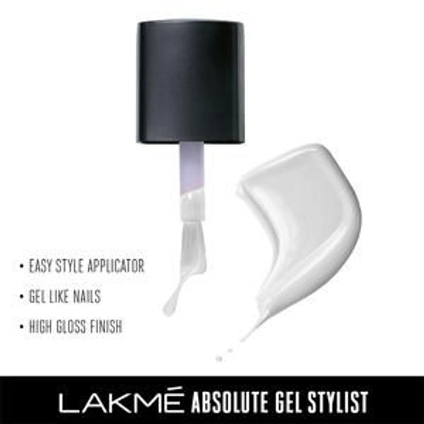 Lakme Absolute Gel Stylist Nail Color 36 Snowball 12 ml