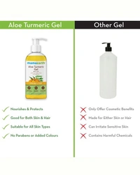 Mamaearth Aloe Turmeric Gel with Pure Aloe Vera & Turmeric for Skin & Hair 300 ml