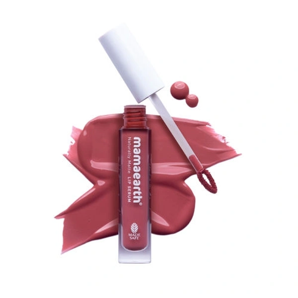 Mamaearth Naturally Matte Lip Serum with Vitamin C & E 02 Rosy Nude 3 ml