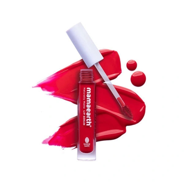 Mamaearth Naturally Matte Lip Serum with Vitamin C & E 07 Beet It Red 3 ml