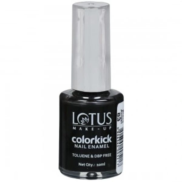 Lotus Make-Up Colorkick Nail Enamel Black Angel 83 10 ml - Black
