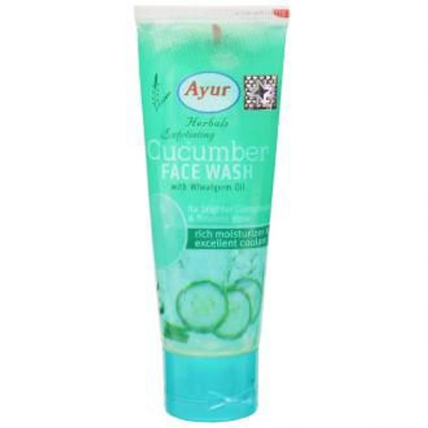 Ayur Herbals Exfoliating Cucumber With Wheatgerm Oil Face Wash 75 ml