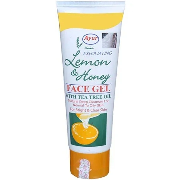 Ayur Herbals Exfoliating Lemon & Honey Face Gel With Tea Tree Oil 75 ml