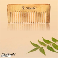 Oilanic Handmade Neem Wooden Dressing Handle Comb(7.5 inches)- For Antidandruff & Hair growth Men & Women pack of 4 Pcs