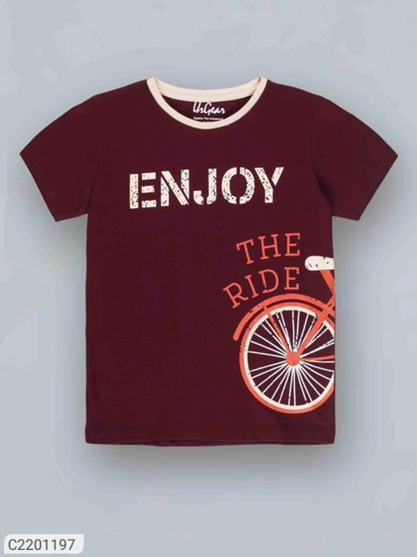 Urgear Kid's Cotton Printed Short Sleeves T-shirt - 7-8 Years