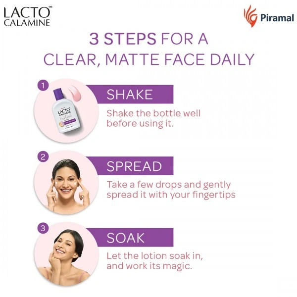 Lacto Calamine Kaolin Clay for Oily Skin Face Lotion 120 ml - 120 ml