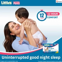 Littles Comfy Baby Pants M (7-12 Kgs) Pack Of 32 - M