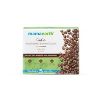 Mamaearth Coco Nourishing Bathing Soaps with Coffee & Cocoa (4 + 1 Free) 5 x 75 g