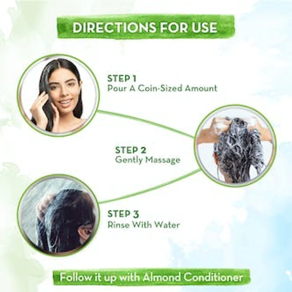 Mamaearth Almond Shampoo with Cold Pressed Almond Oil & Vitamin E for Healthy Hair Growth 250 ml