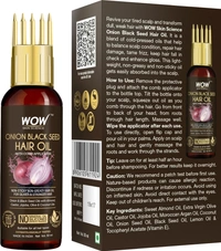 Wow Skin Science Onion Black Seed Hair Oil with Comb Applicator 50 ml