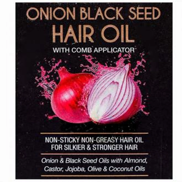 Wow Skin Science Onion Black Seed Hair Oil with Comb Applicator 50 ml
