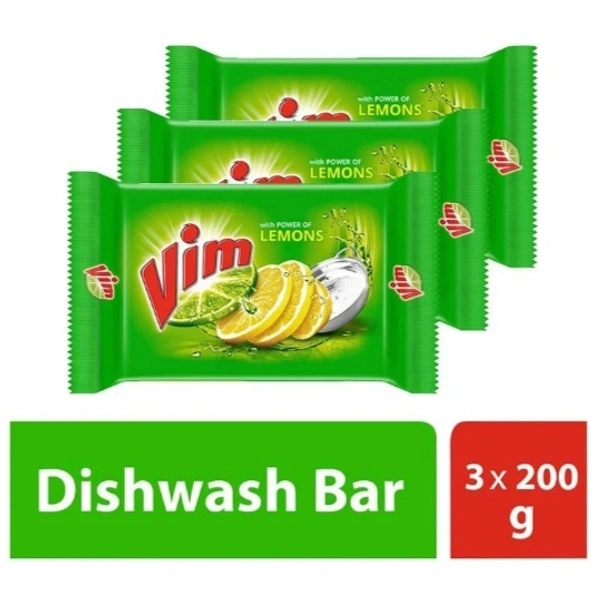 Vim Dishwash Bar - 3×200g