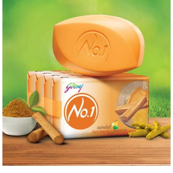 Godrej No.1 Sandal & Turmeric - 5×100gm