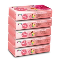 Godrej No.1 Rosewater & Almond - 5×100gm