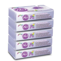 Godrej No.1 Lavender & Milk Cream - 5×100gm