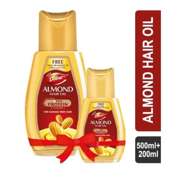 Dabur Almond Hair Oil - 500+200 ml