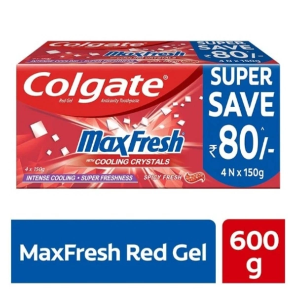 Colgate MaxFresh Red Gel - 4×150g
