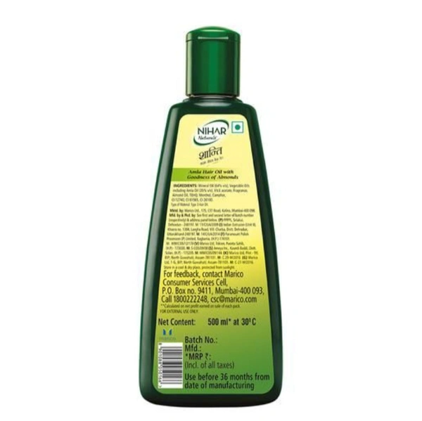 Nihar Shanti Amla - 500ml, 05/2025