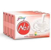 Godrej No.1 Kesar & Milk Cream - 4×53g