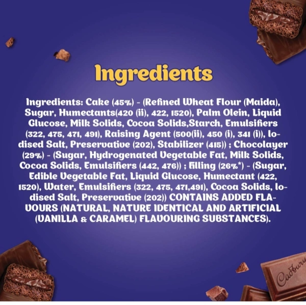 Cadbury Chocobakes Cakes - 126g